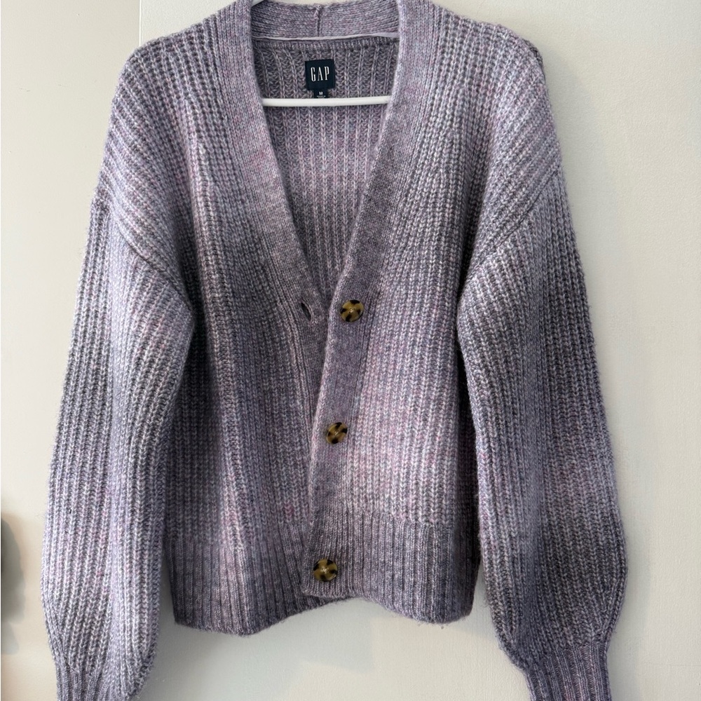 GAP Purple Knit Cardigan